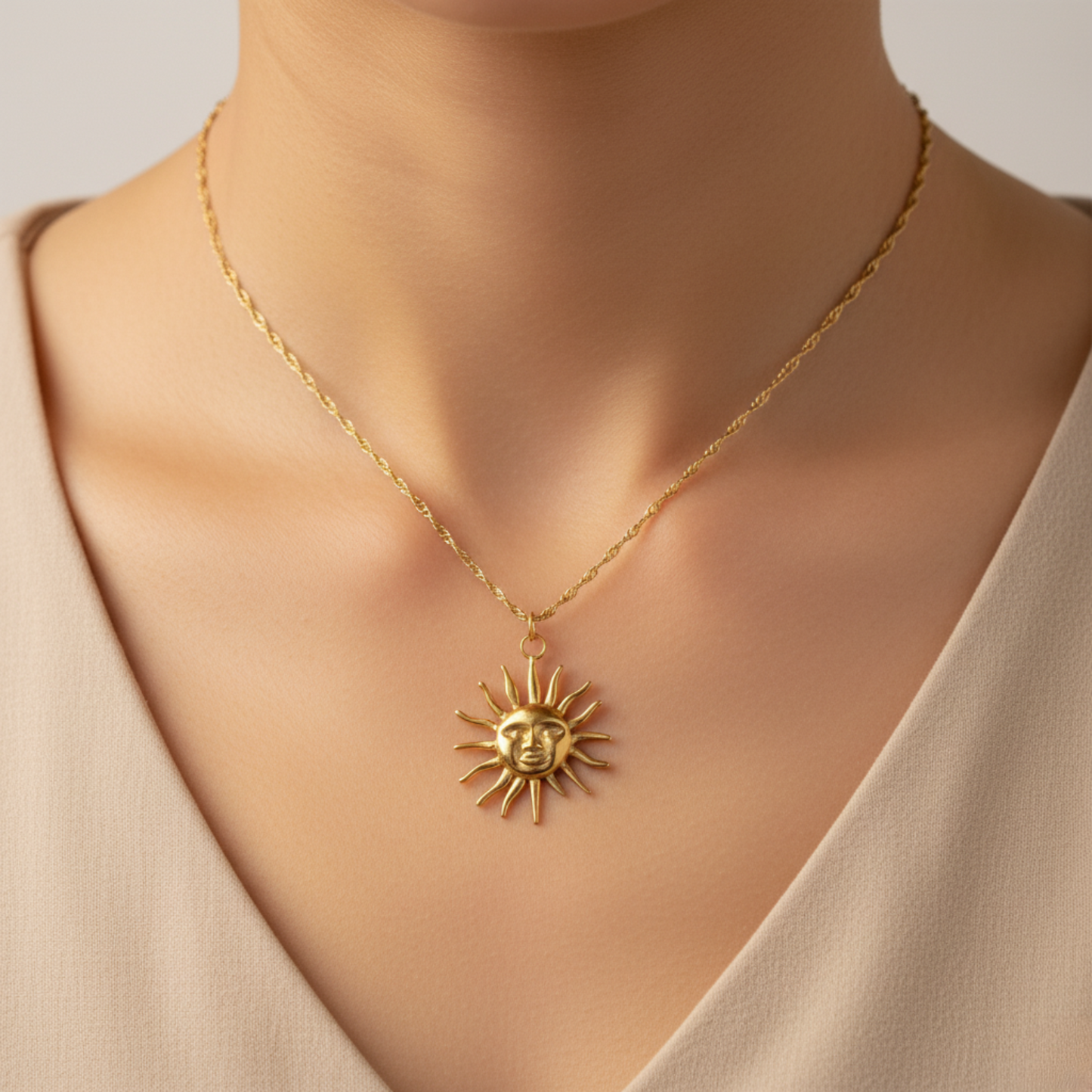Necklace "Solar Glow"
