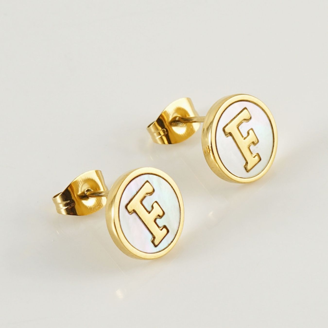 Initial Earrings "Vintage"