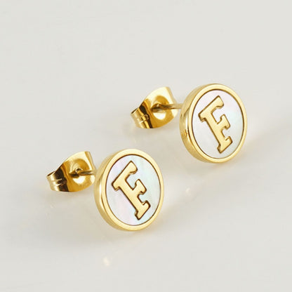 Initial Earrings "Vintage"
