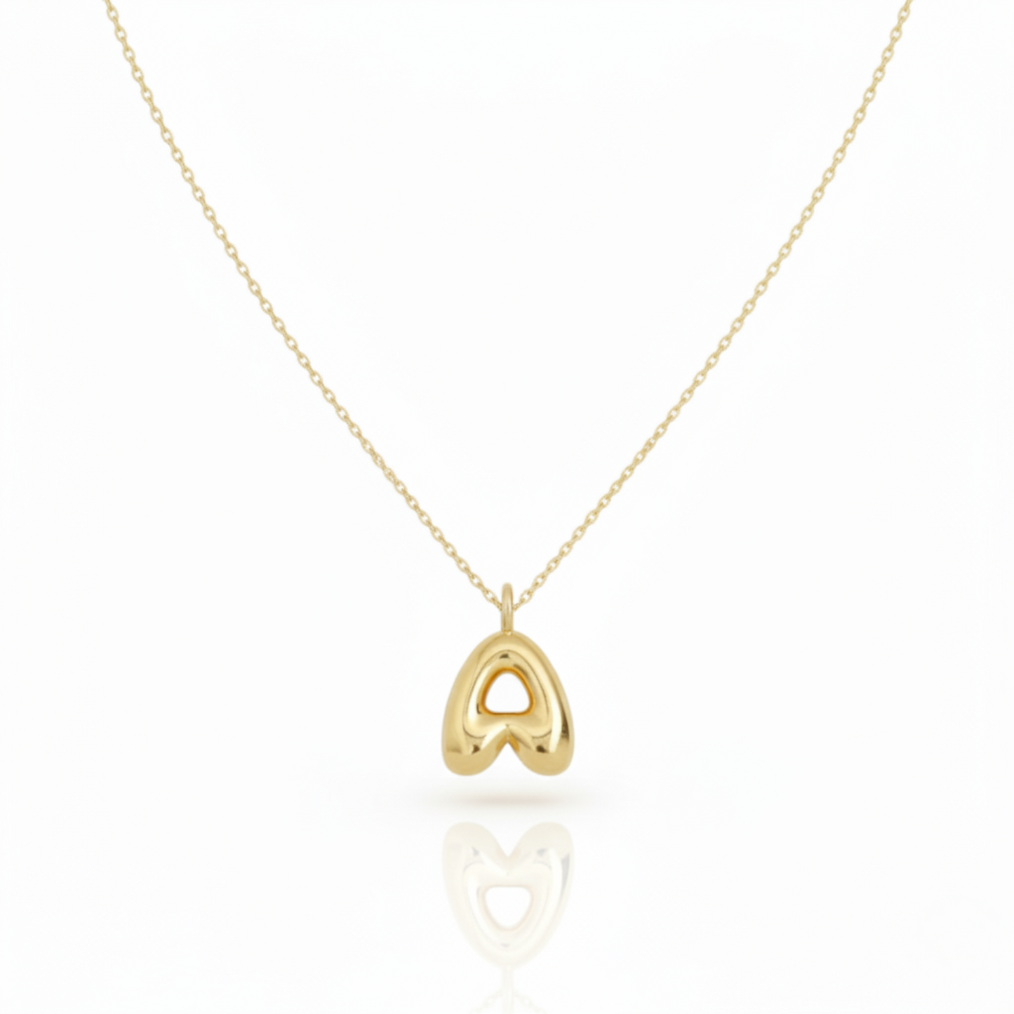 Initial Necklace "Luxe Bubble"