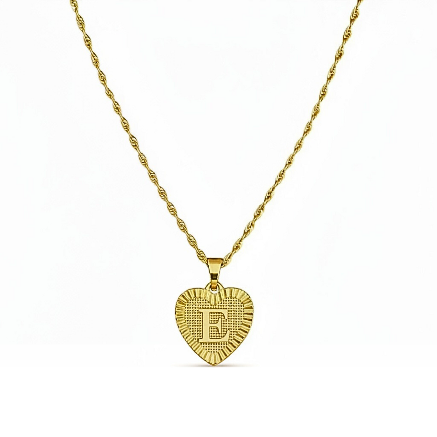 Initial Necklace "Gold Love"