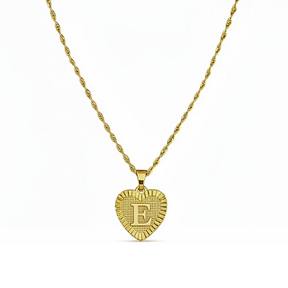 Initial Necklace "Gold Love"