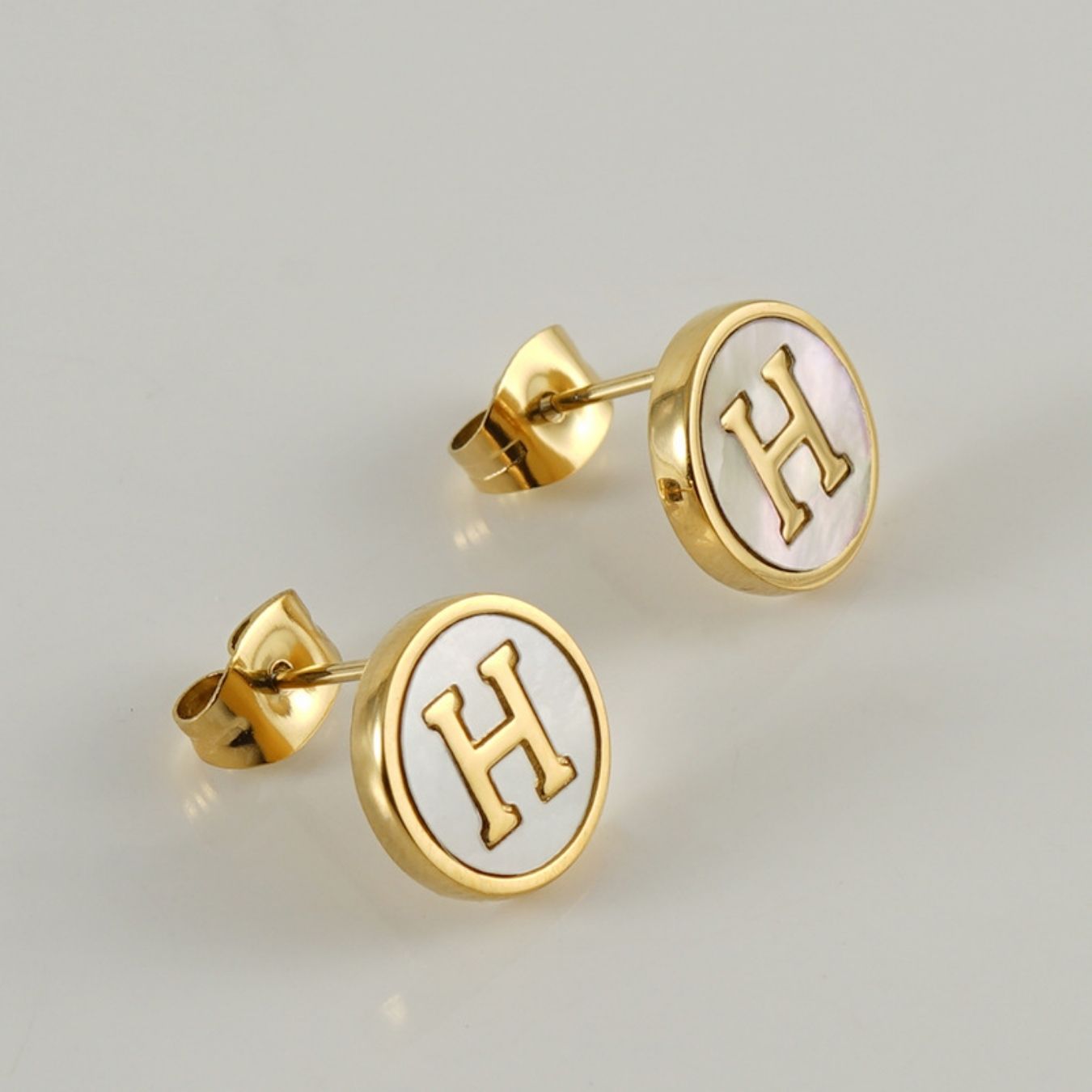 Initial Earrings "Vintage"