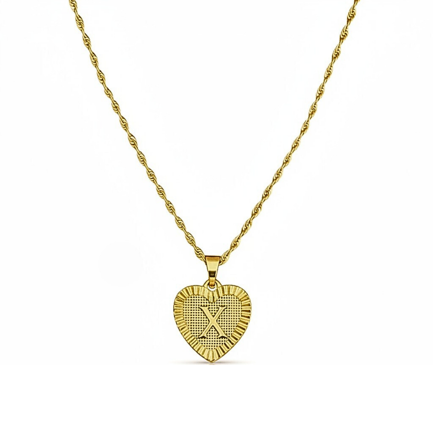 Initial Necklace "Gold Love"
