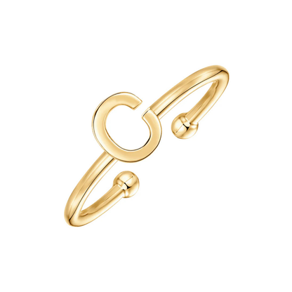 Adjustable Initial Ring "Chic"