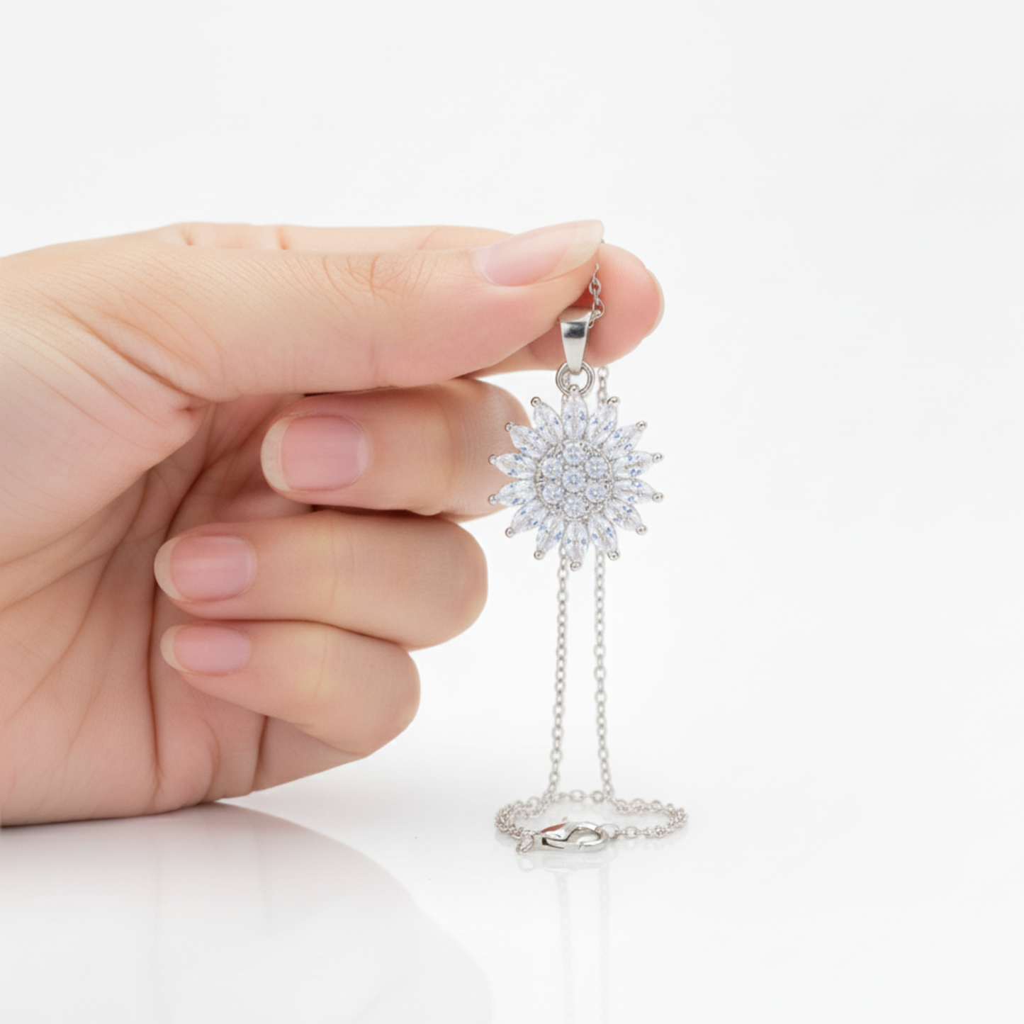 Rotating Necklace "Sunflower"