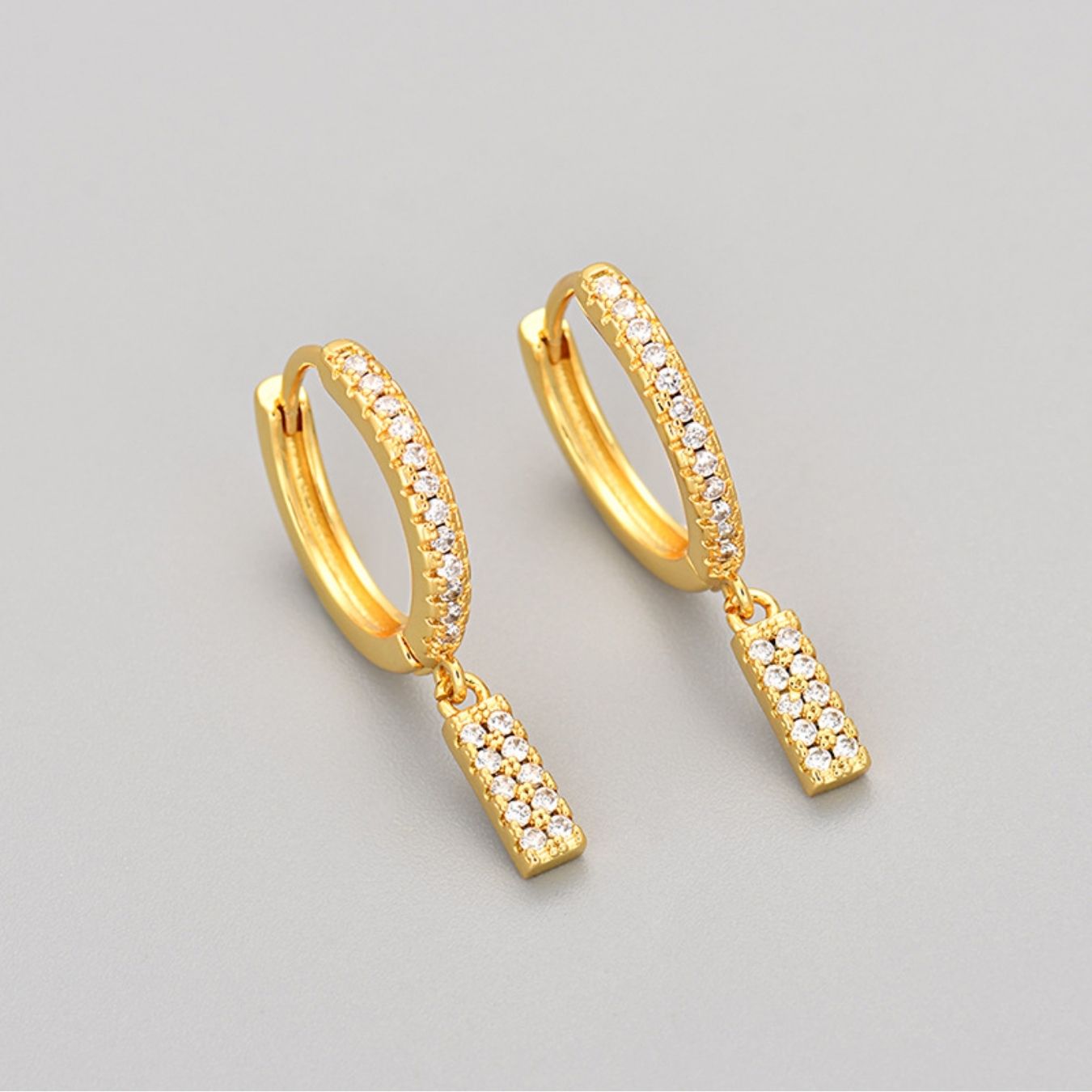 Initial Earrings "Crystal"