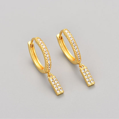 Initial Earrings "Crystal"