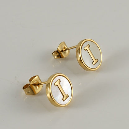 Initial Earrings "Vintage"