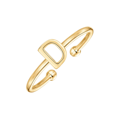 Adjustable Initial Ring "Chic"
