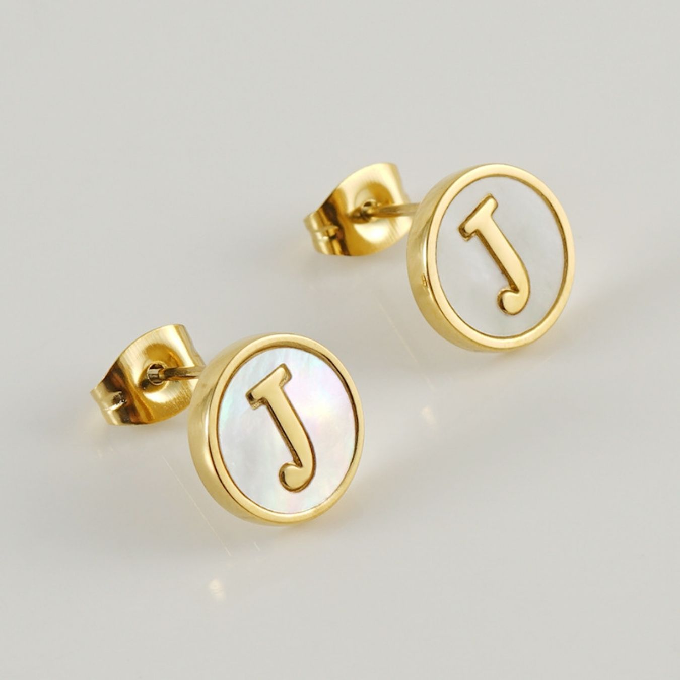 Initial Earrings "Vintage"
