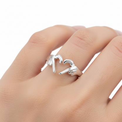 Adjustable Ring "Sign of Love"