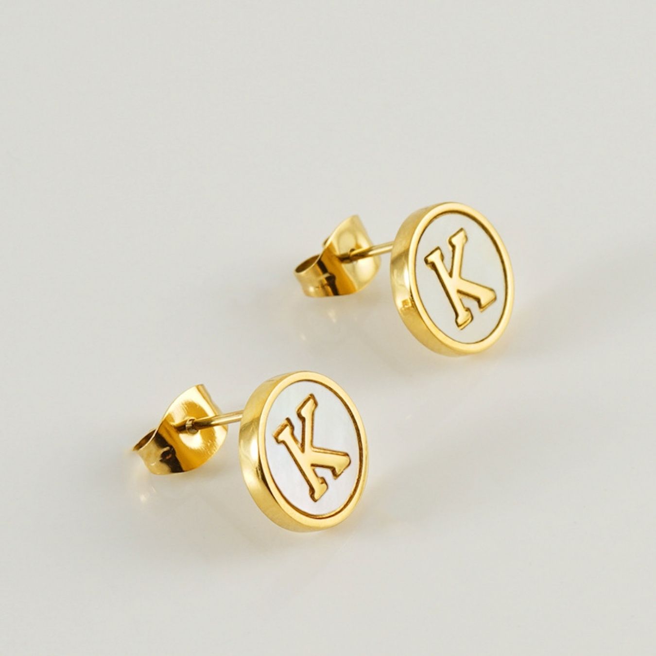 Initial Earrings "Vintage"