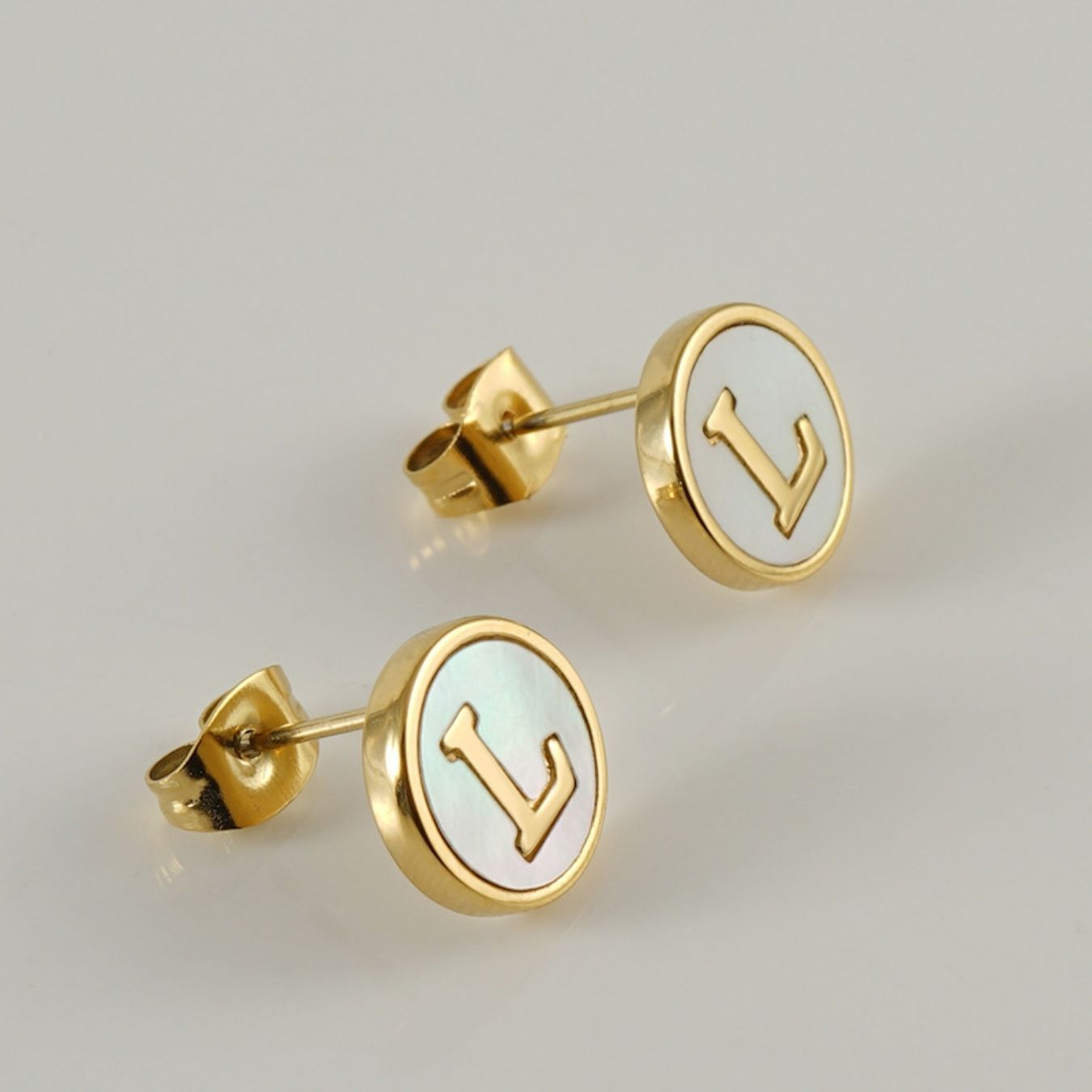 Initial Earrings "Vintage"