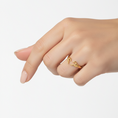 Adjustable Ring "Sign of Love"