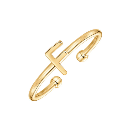 Adjustable Initial Ring "Chic"