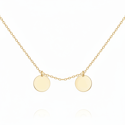 Initial Necklace “Initial disc”