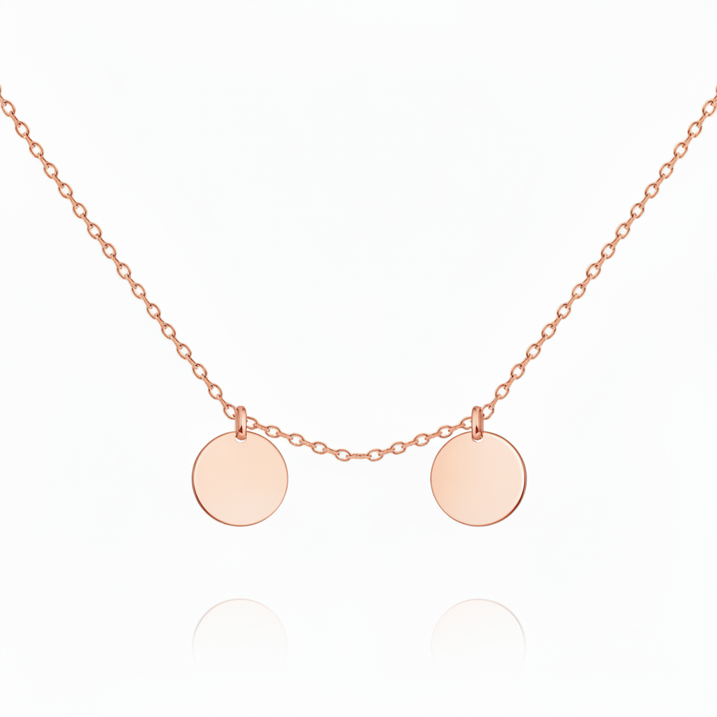 Initial Necklace “Initial disc”