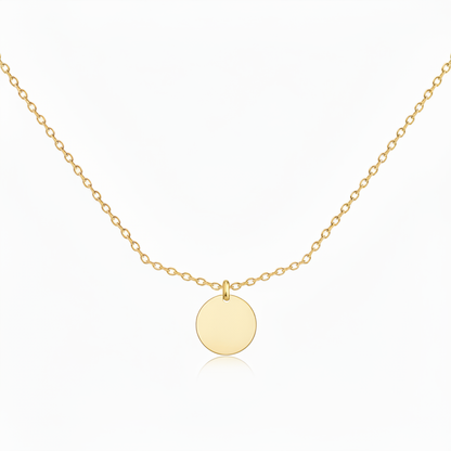 Initial Necklace “Initial disc”
