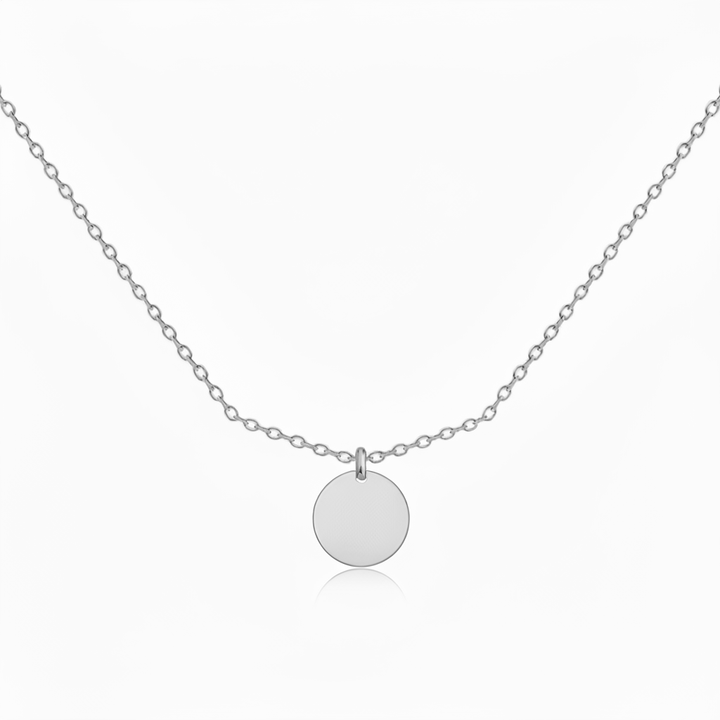 Initial Necklace “Initial disc”