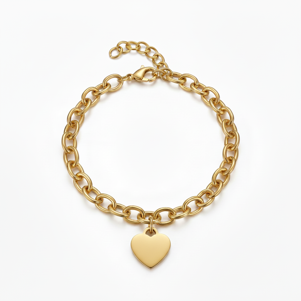 Initial Bracelet "Custom Hearts"