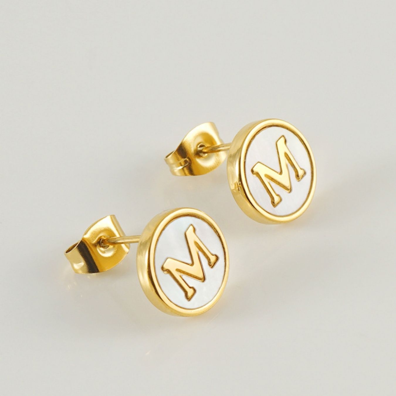Initial Earrings "Vintage"