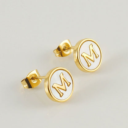 Initial Earrings "Vintage"