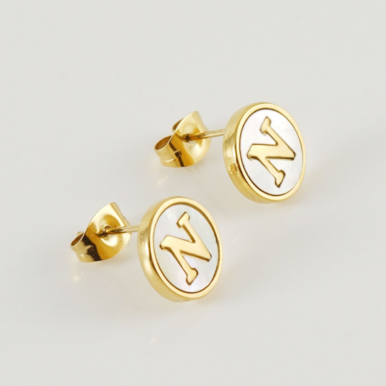 Initial Earrings "Vintage"
