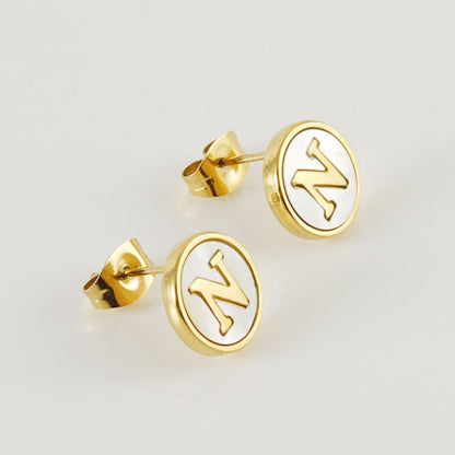 Initial Earrings "Vintage"