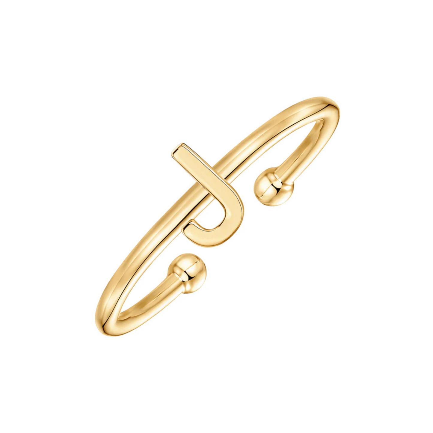 Adjustable Initial Ring "Chic"
