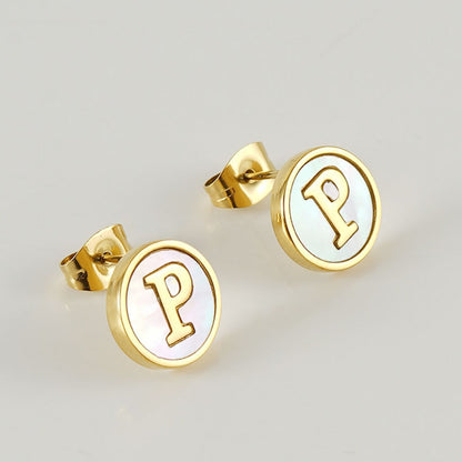 Initial Earrings "Vintage"