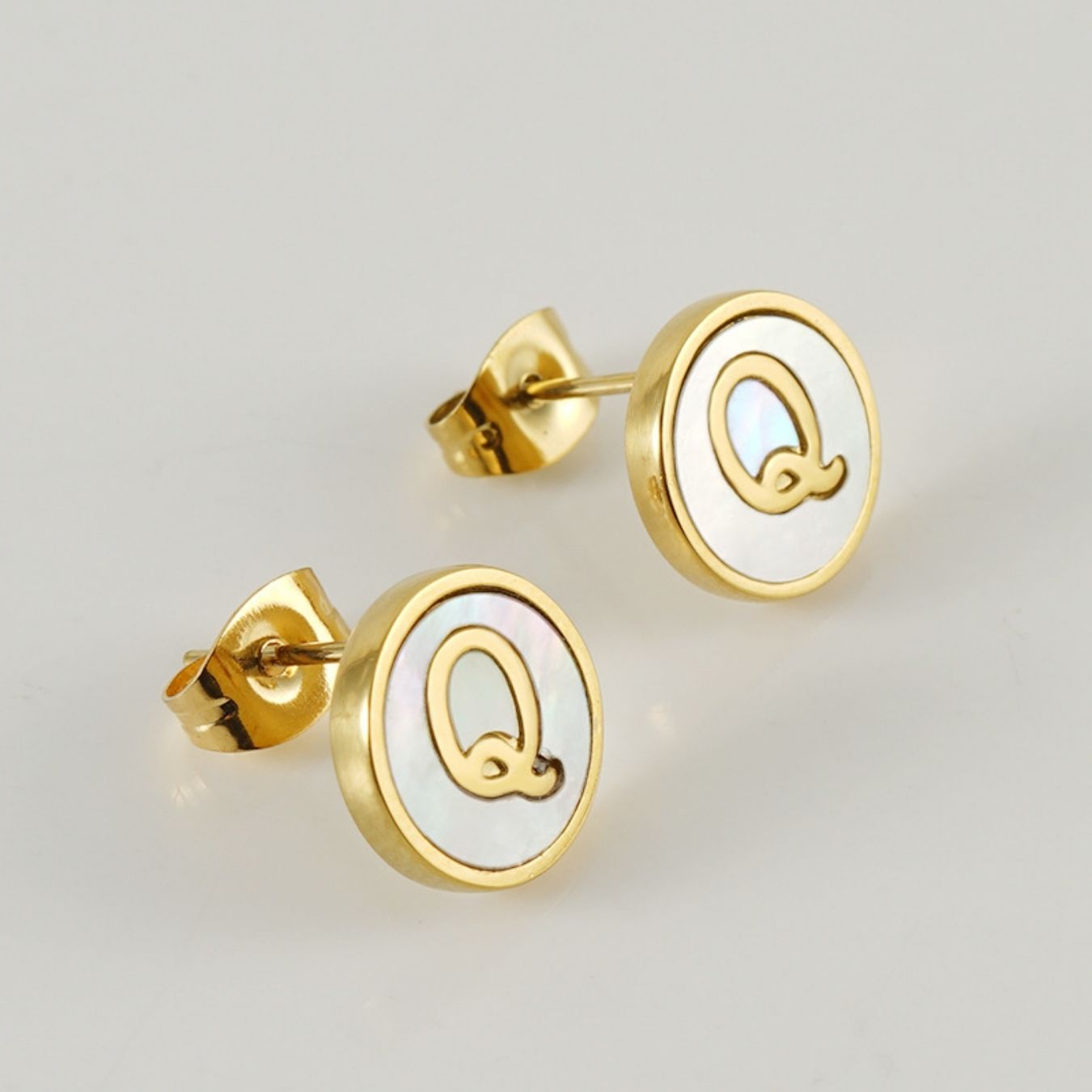 Initial Earrings "Vintage"
