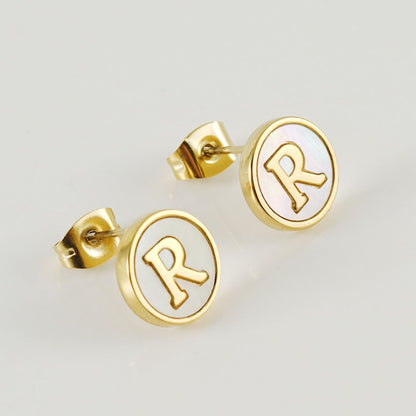 Initial Earrings "Vintage"
