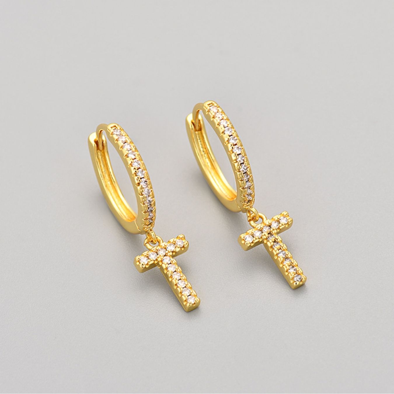 Initial Earrings "Crystal"