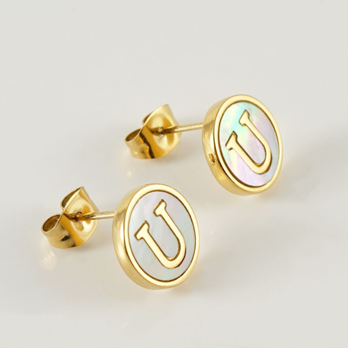 Initial Earrings "Vintage"