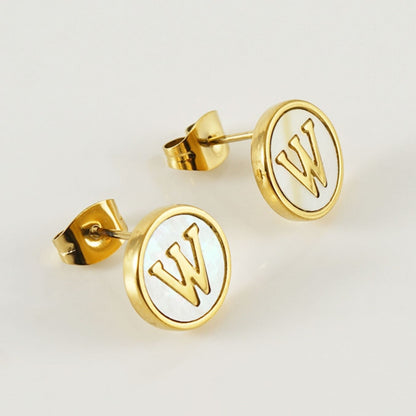 Initial Earrings "Vintage"