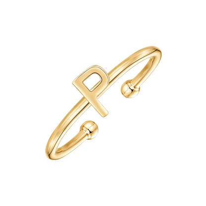 Adjustable Initial Ring "Chic"