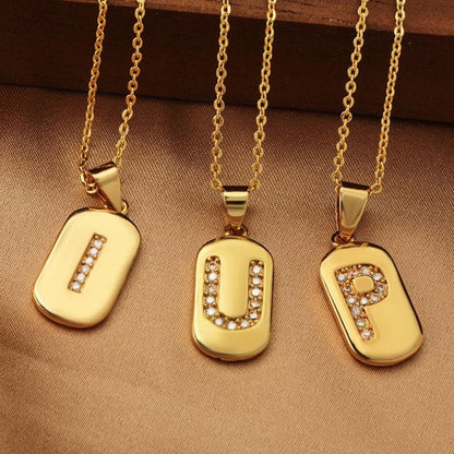 Initial Necklace "Glow Sparkle"