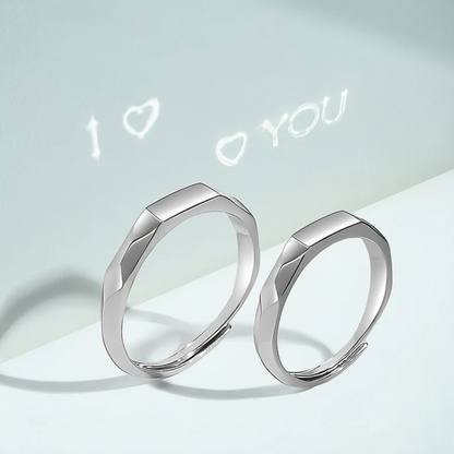 RICCARDI -  RINGS SILVER 925 "I Love You" set of 2