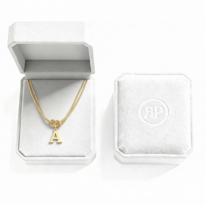 Initial Necklace "Alphabet Knot"