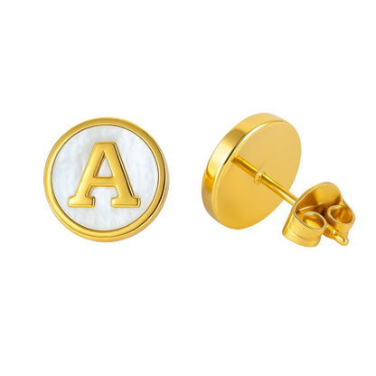 Initial Earrings "Vintage"