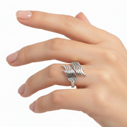 Adjustable Ring "Angel wings"