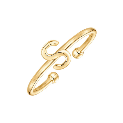 Adjustable Initial Ring "Chic"