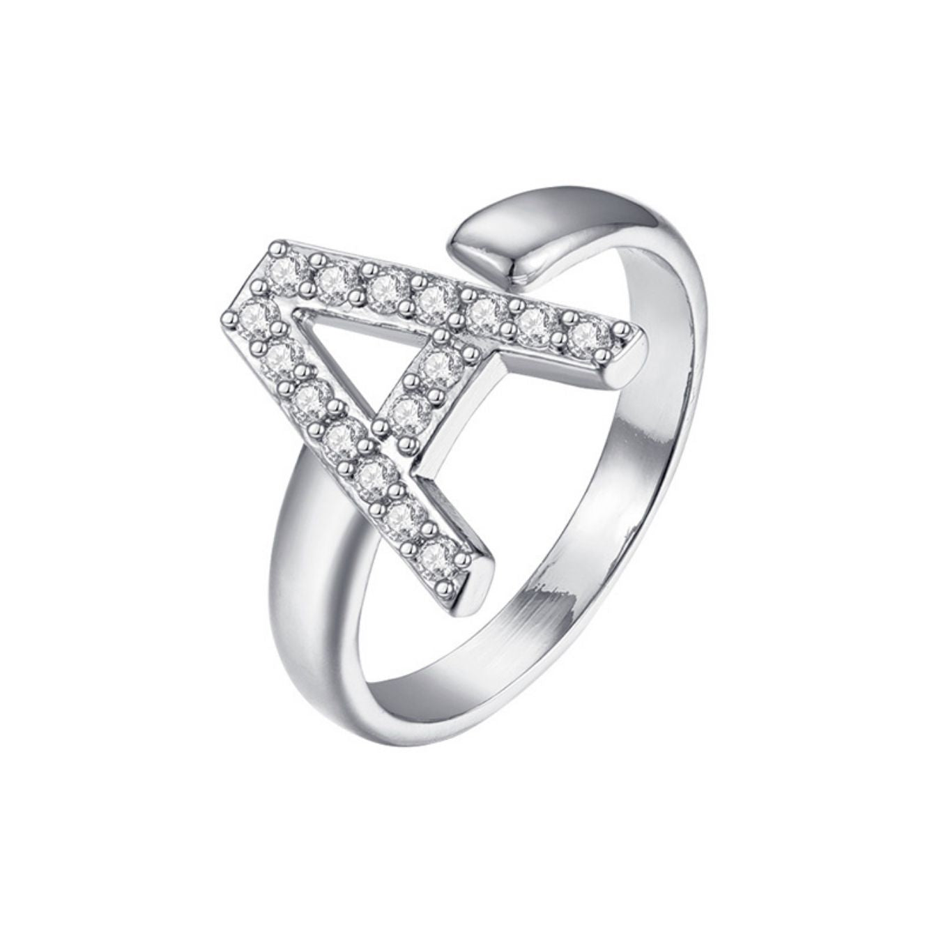 Adjustable Initial Ring "Twinkle"