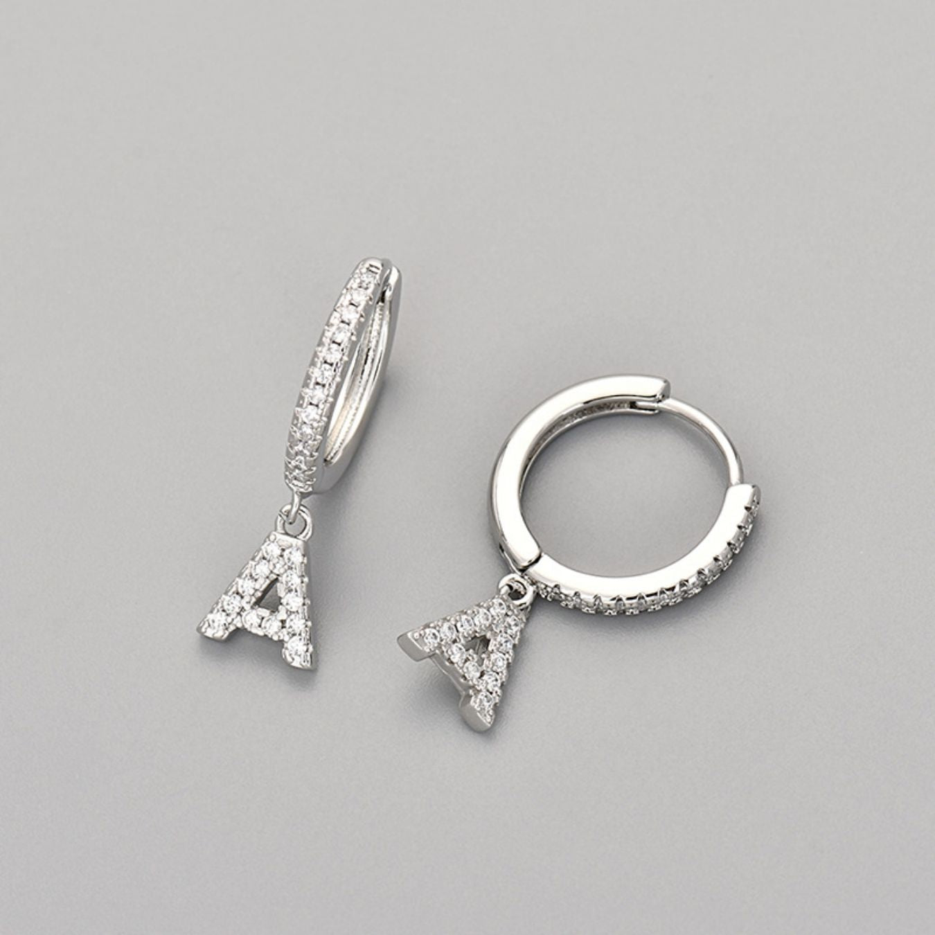 Initial Earrings "Crystal"