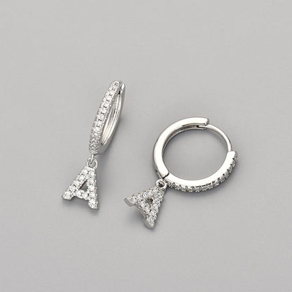 Initial Earrings "Crystal"