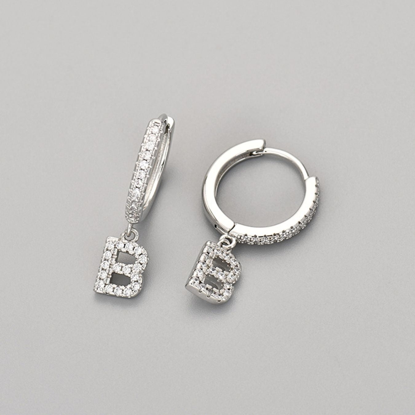 Initial Earrings "Crystal"