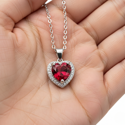 Necklace "Red Radiance"