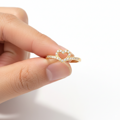 Adjustable Ring "Pure Love"