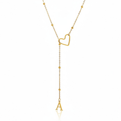 Initial Necklace "In Love"